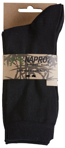 Naproz Airco Sok Heren Zwart 43-47 3 Paar