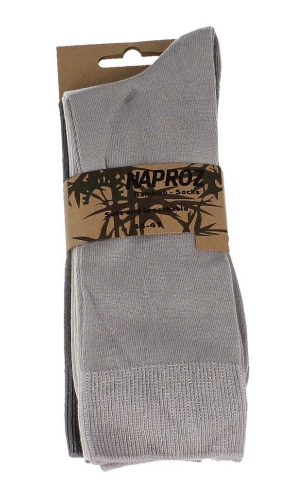 Naproz Airco Sokken Heren Grijs 43-47 3 Paar