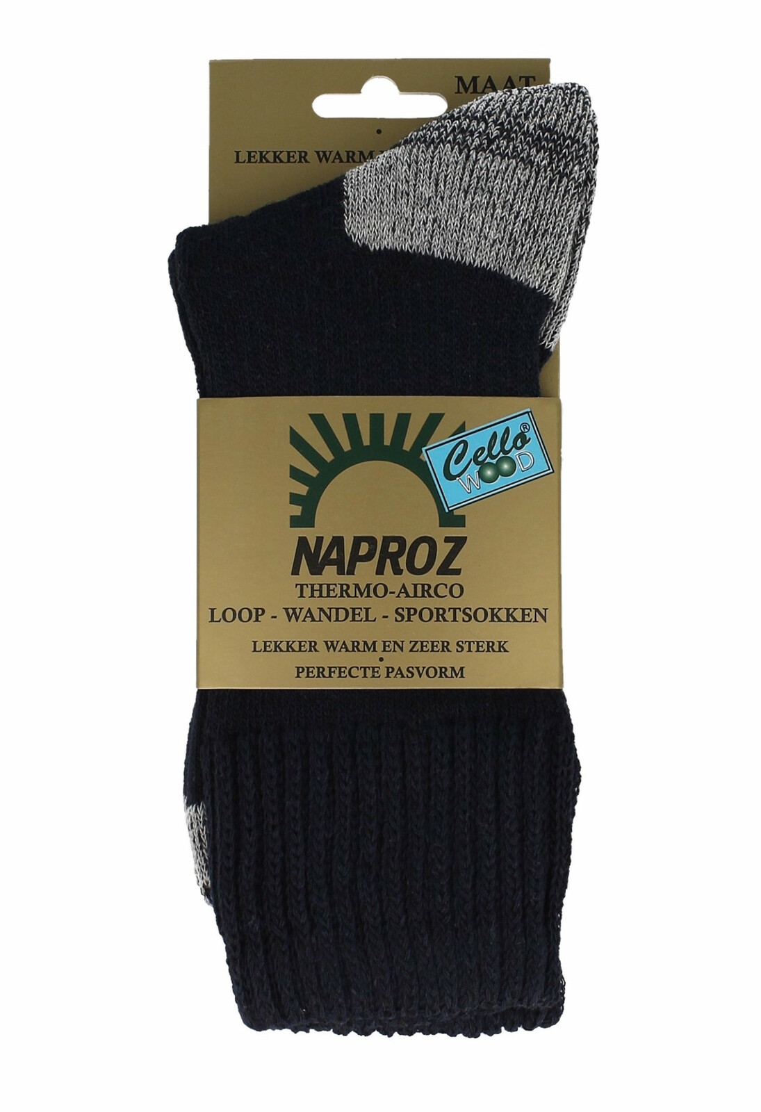Naproz Loop-Wandel-Sportsokken Maat 35-38 1 Paar