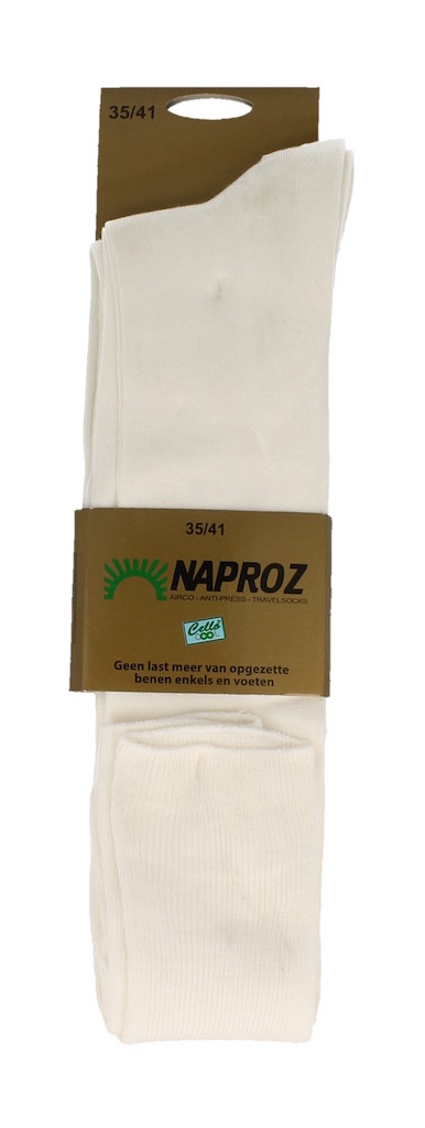 Naproz Reissokken Ecru Maat 35-41 2 Paar