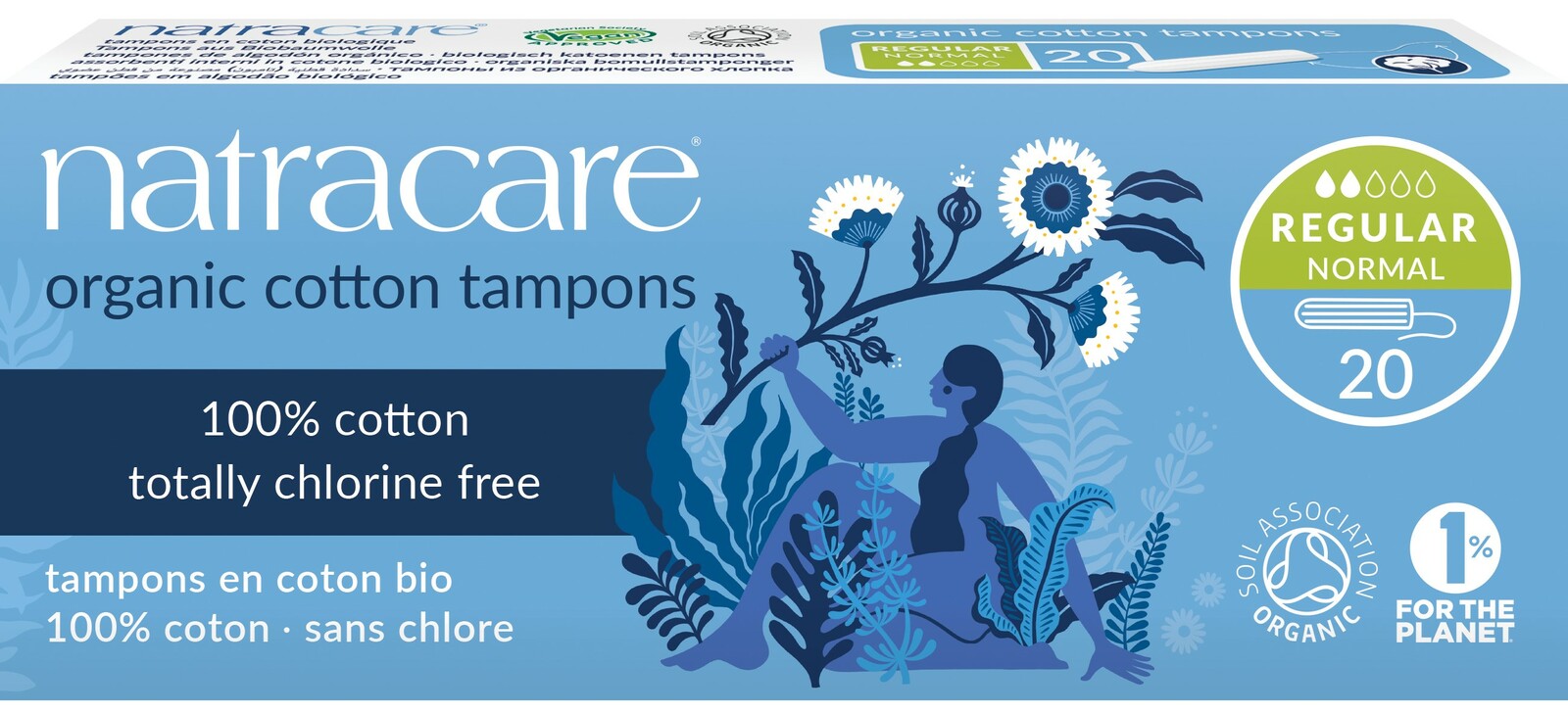 Image of Natracare Cotton Tampons Regular