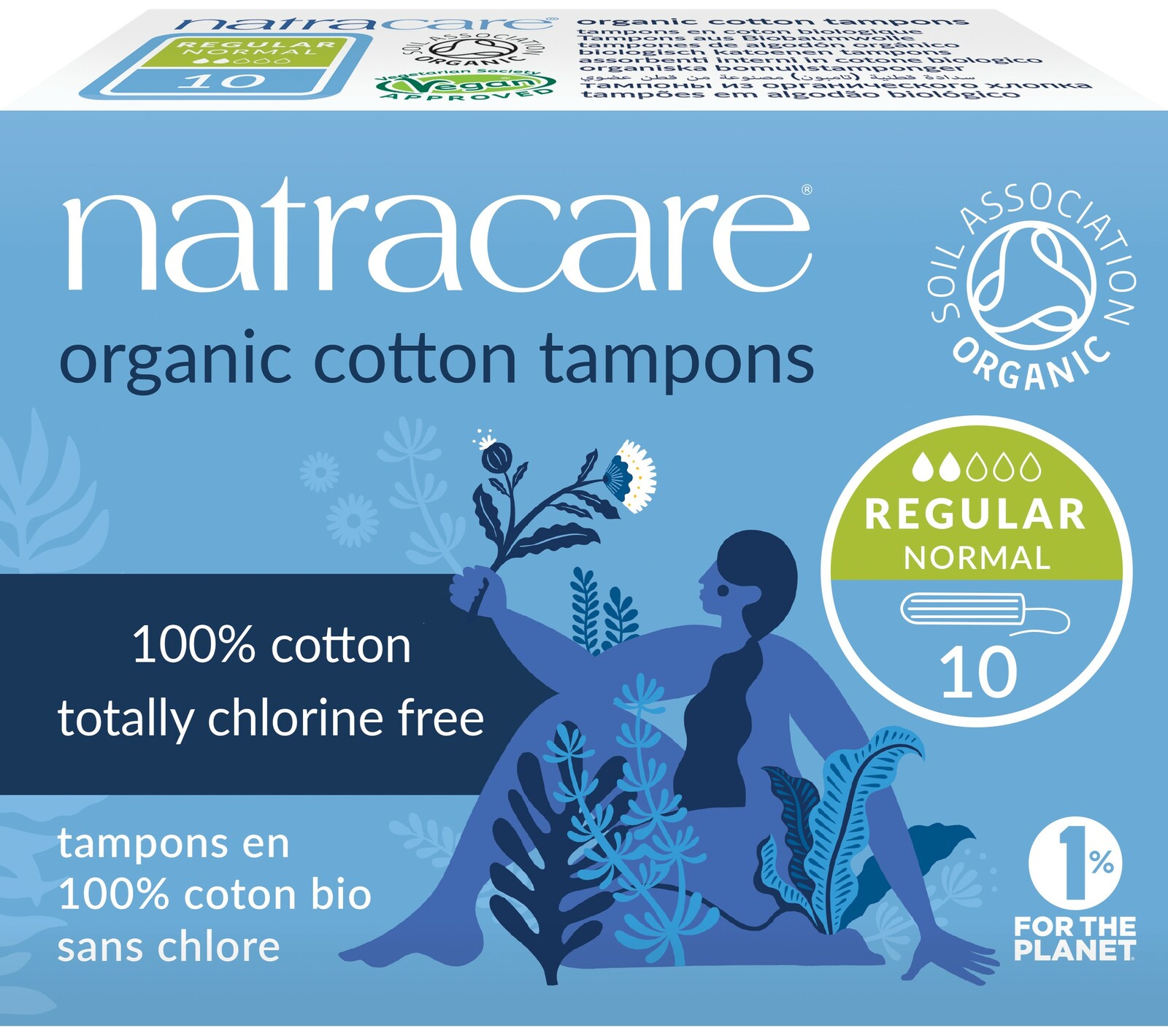 Image of Natracare Cotton Tampons Regular 