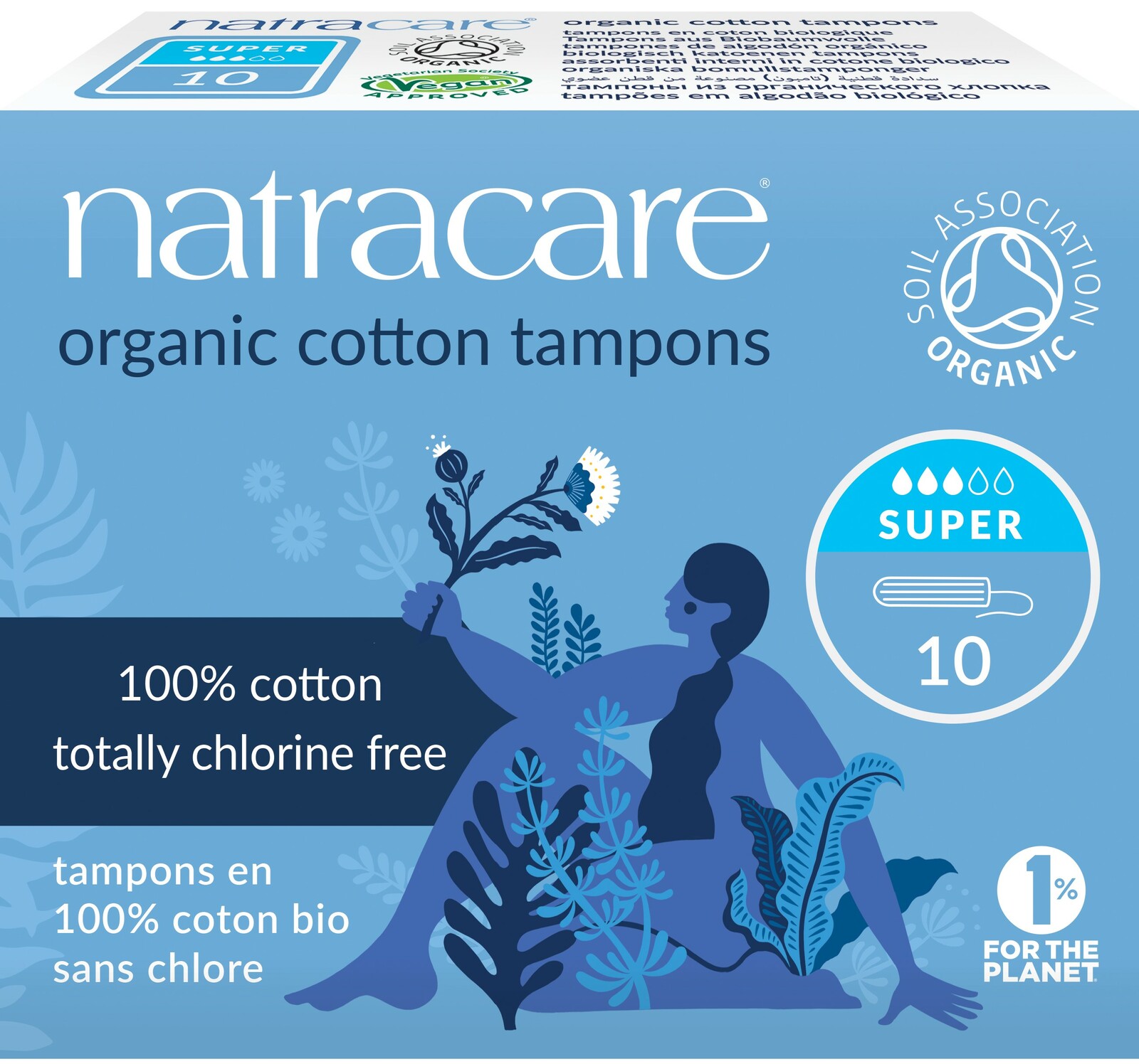 Image of Natracare Cotton Tampons Super 