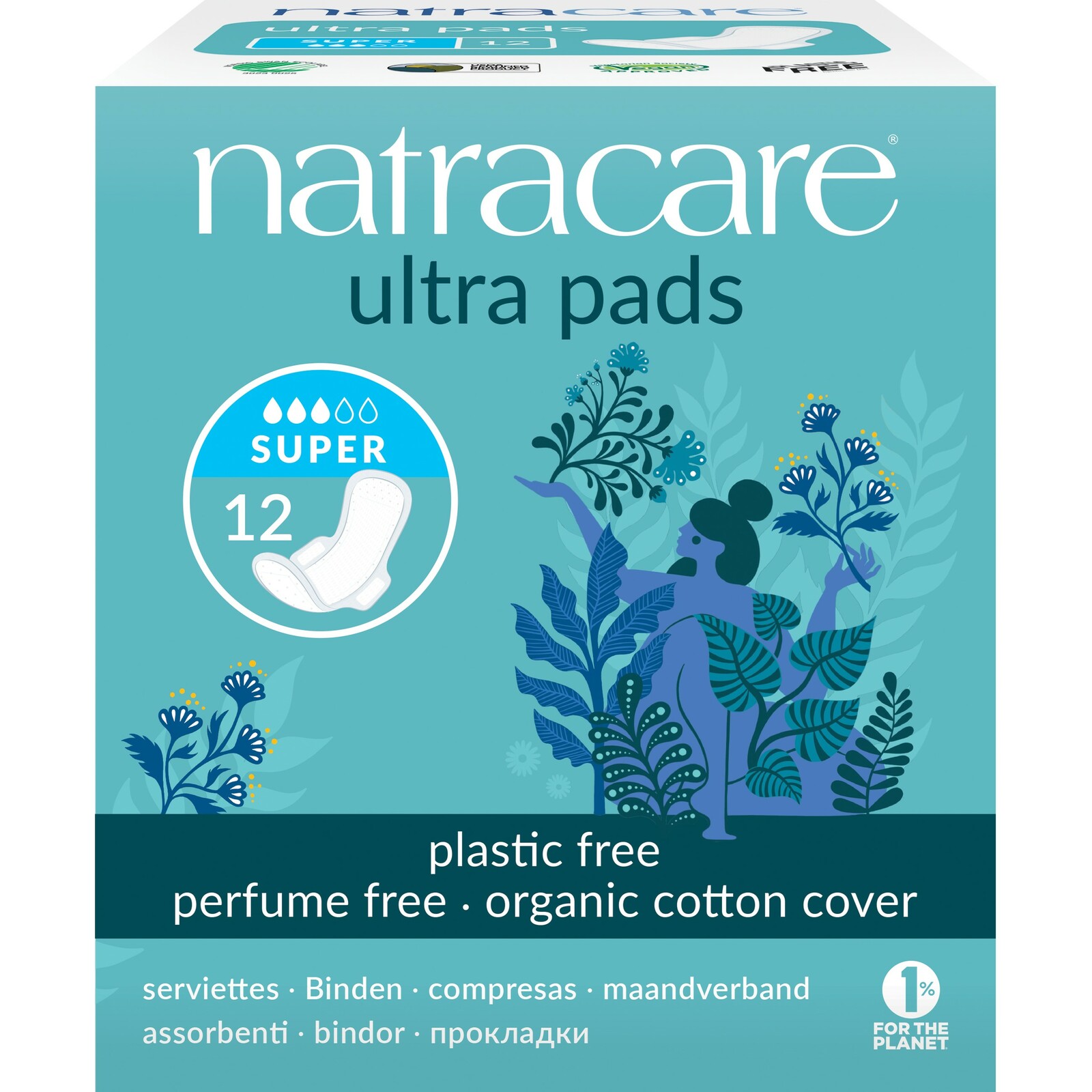 Image of Natracare Ultra Pads Super Maandverband 12st 