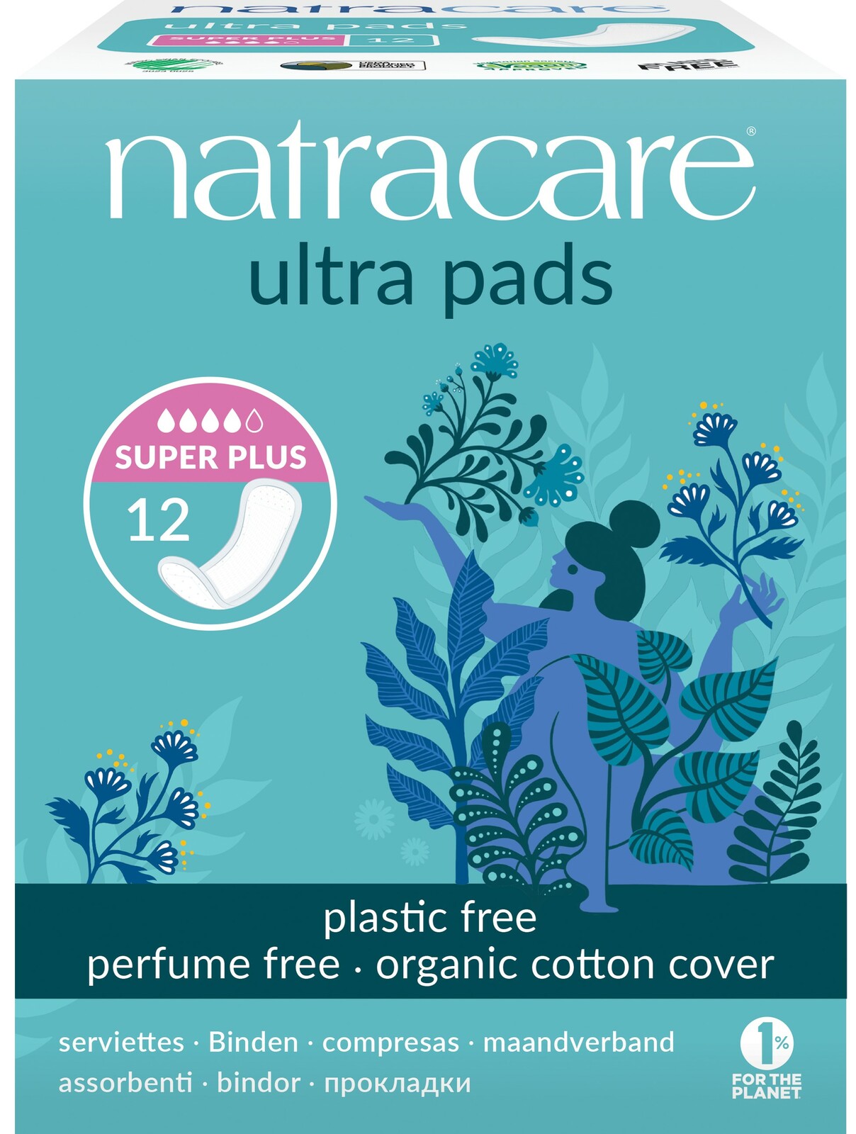 Image of Natracare Ultra Pads Super Plus Maandverband