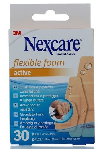 Image of Nexcare Flexible Foam Active Pleisters 