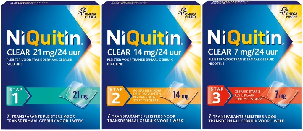 NiQuitin Clear Pleister Tien Weken Behandeling afbeelding