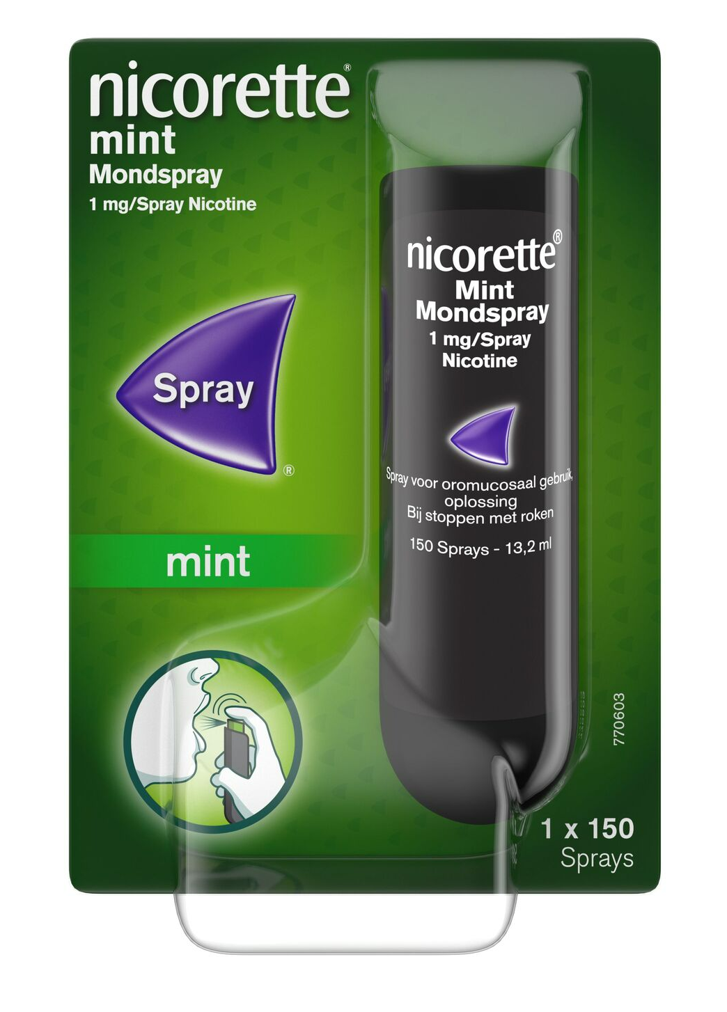 Nicorette Mint Mondspray 1mg afbeelding
