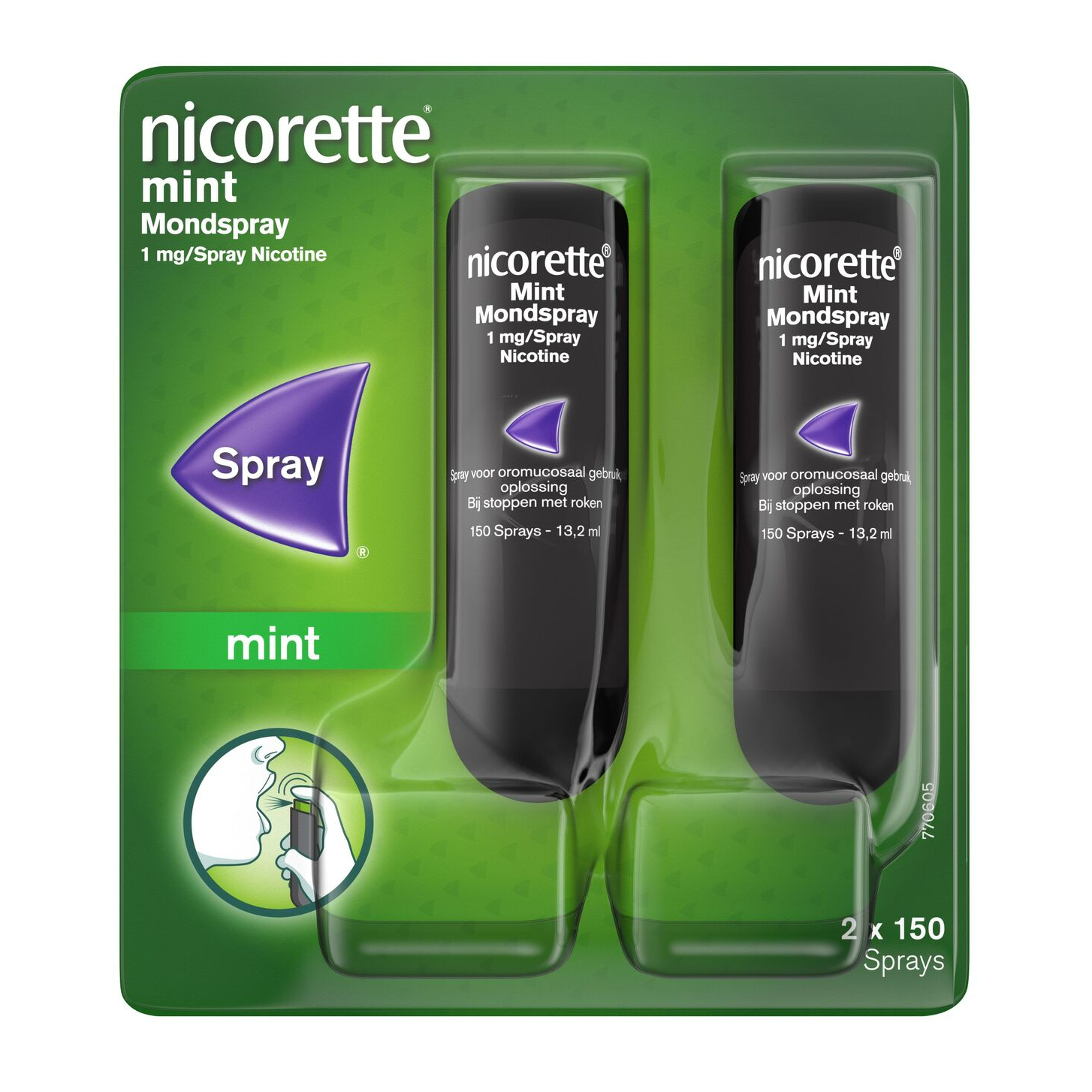 Nicorette Mint Mondspray Duo 1mg afbeelding