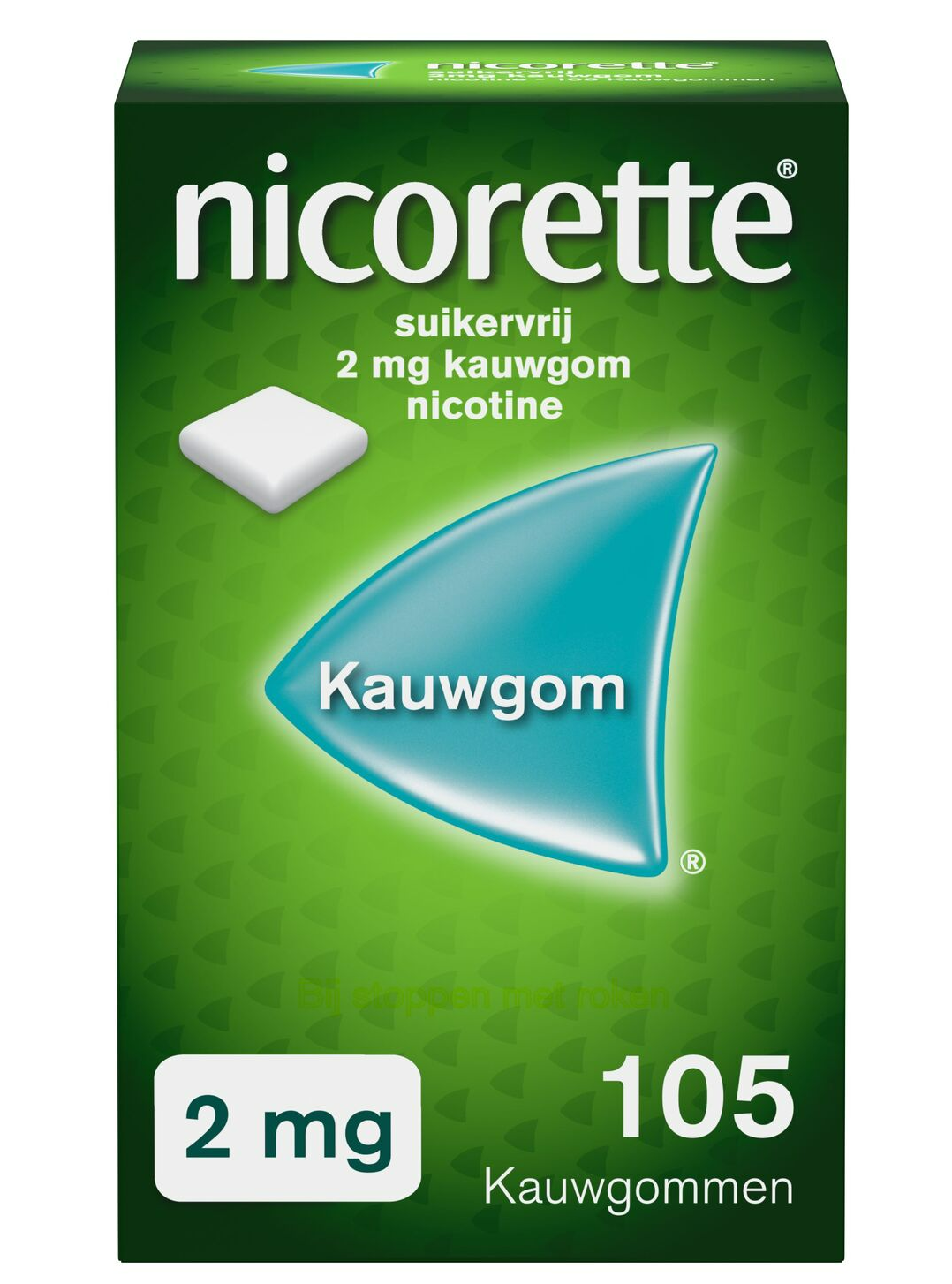Nicorette Suikervrij 2mg Kauwgom afbeelding