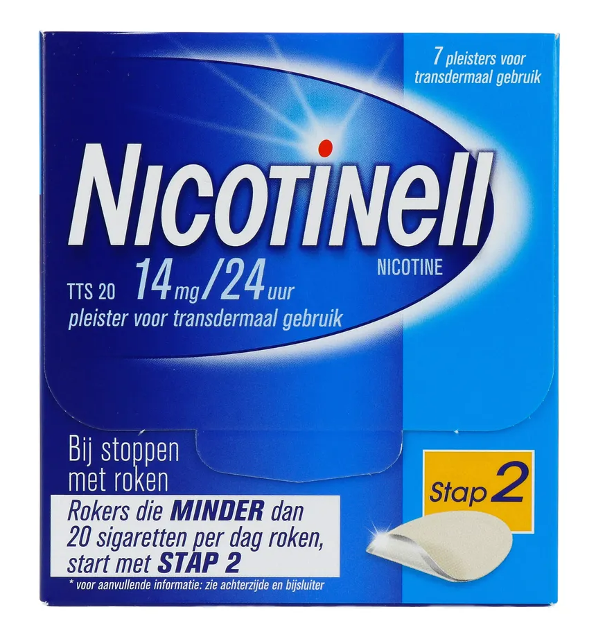 Nicotinell Pleisters 14 mg - voor stoppen met roken afbeelding