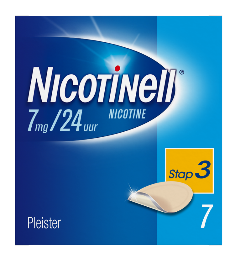 Image of Nicotinell Pleisters 7 mg - voor stoppen met roken 