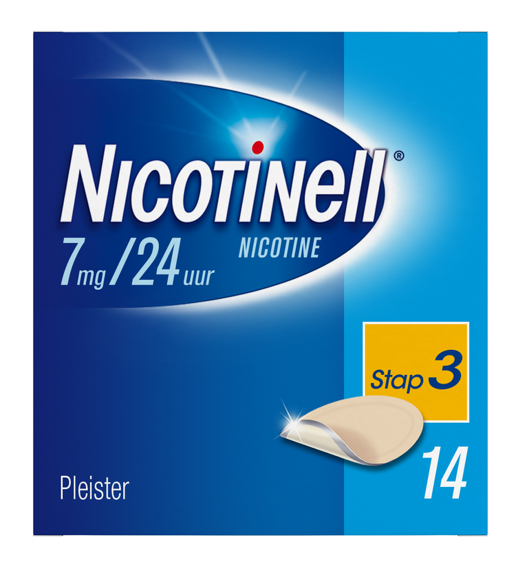 Image of Nicotinell Pleisters 7 mg - voor stoppen met roken