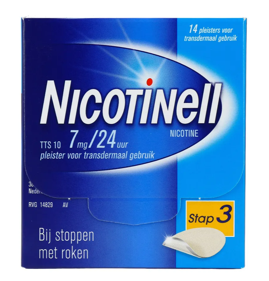 Nicotinell Pleisters 7 mg - voor stoppen met roken afbeelding