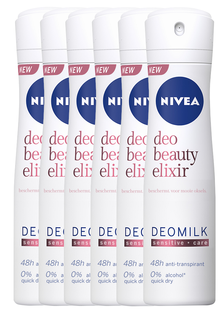 Nivea Deo Beauty Elixir Sensitive Anti-Transpirant Spray Voordeelverpakking