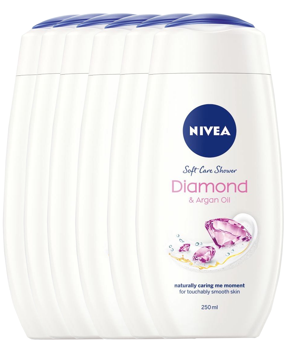 Nivea Diamond & Argan Oil Soft Care Shower Voordeelverpakking