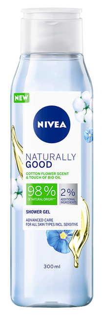 Nivea Naturally Good Cotton Flower Shower Gel