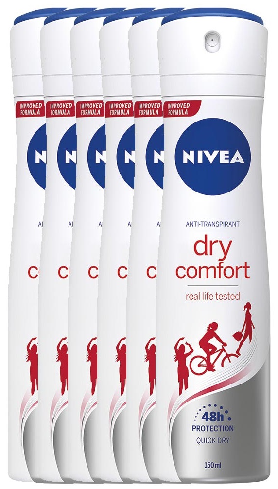 Nivea Dry Comfort Deodorant Spray Voordeelverpakking