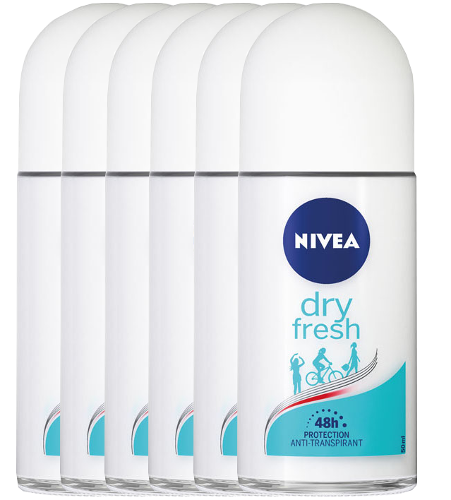 Nivea Dry Fresh Deodorant Roll-On Voordeelverpakking