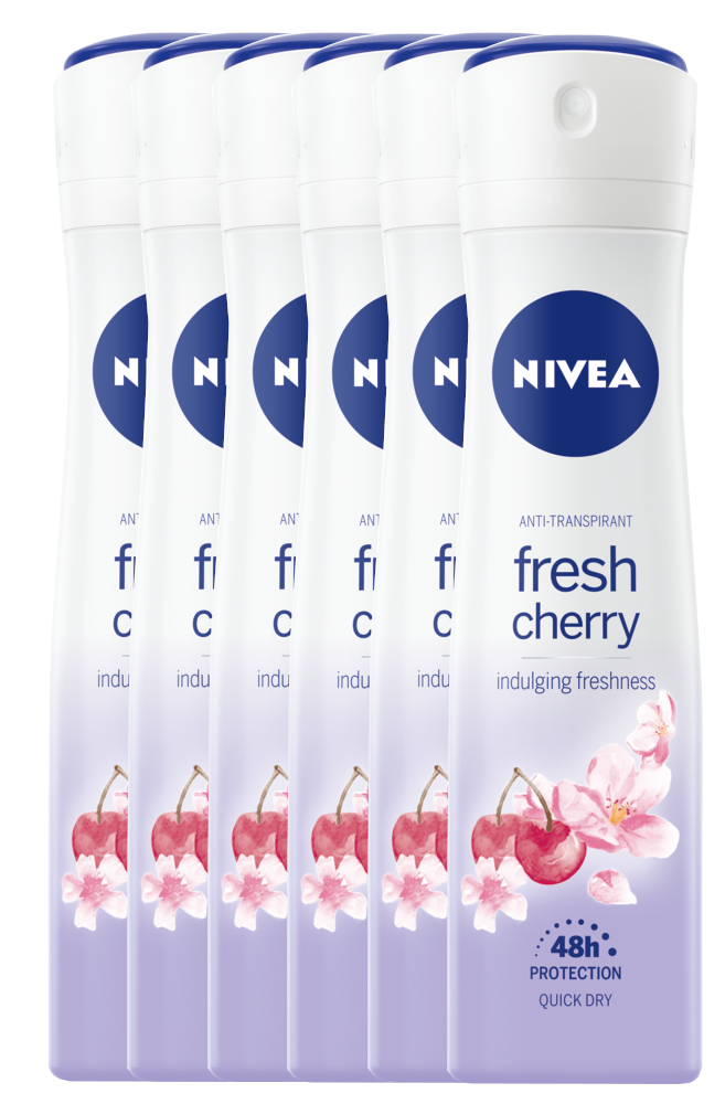 Nivea Fresh Cherry Anti-Transpirant Voordeelverpakking
