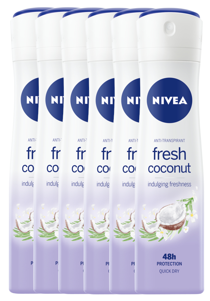 Nivea Fresh Coconut Anti-Transpirant Voordeelverpakking
