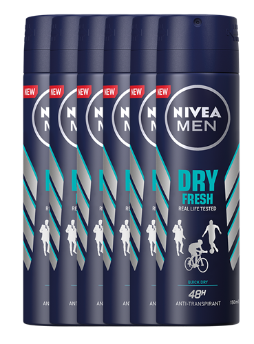 Nivea Men Dry Fresh Deodorant Spray Voordeelverpakking