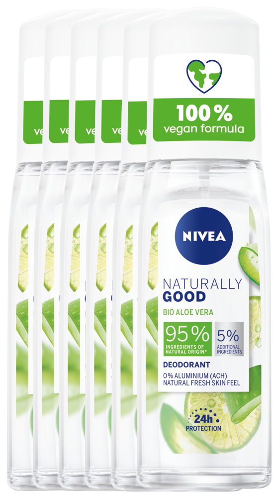 Nivea Naturally Good Bio Aloë Vera Deodorant Pump-Spray Voordeelverpakking