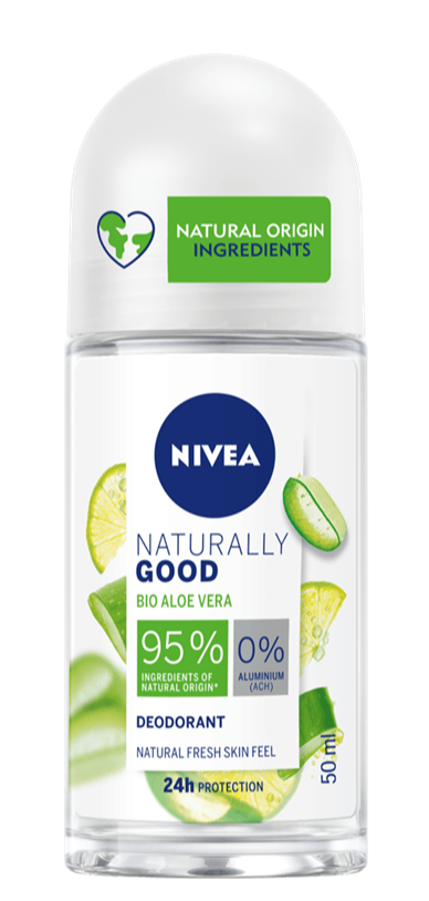 Nivea Naturally Good Bio Aloë Vera Deodorant Roll-On afbeelding