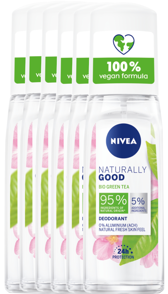 Nivea Naturally Good Bio Green Tea Deodorant Pump-Spray Voordeelverpakking