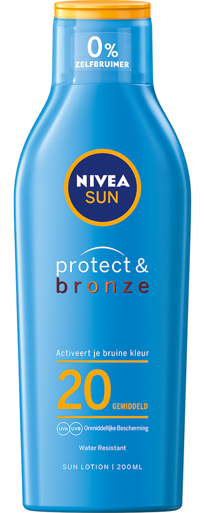 Image of Nivea Sun Protect & Bronze Zonnemelk SPF20 
