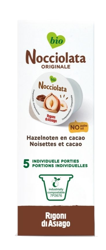 Nocciolata Originale Hazelnoten en Cacao Cups Bio