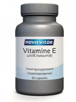 Nova Vitae Vitamine E 400iu Capsules 60st afbeelding