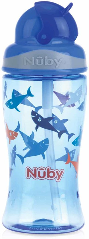 Nuby Flip-It Beker uit Tritan Blauw 3jaar+