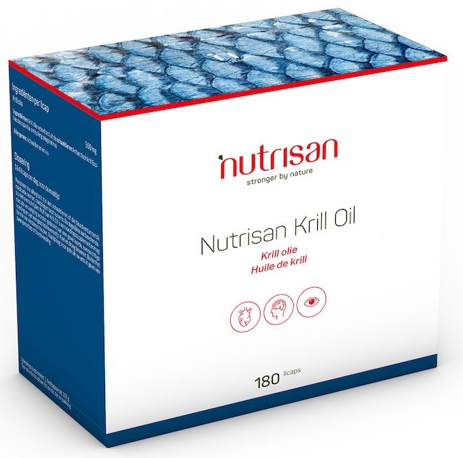 Afbeelding van Nutrisan Krill Olie 500mg Capsules 180st