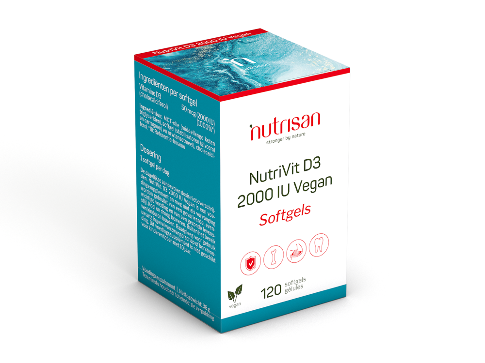 Nutrisan NutriVit D3 2000IU Vegan Softgels