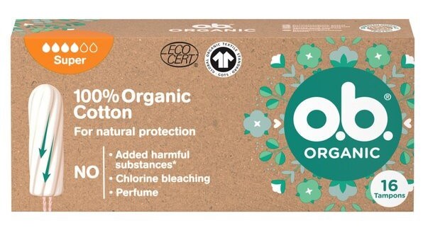 Image of O.B. Organic Tampons Super 