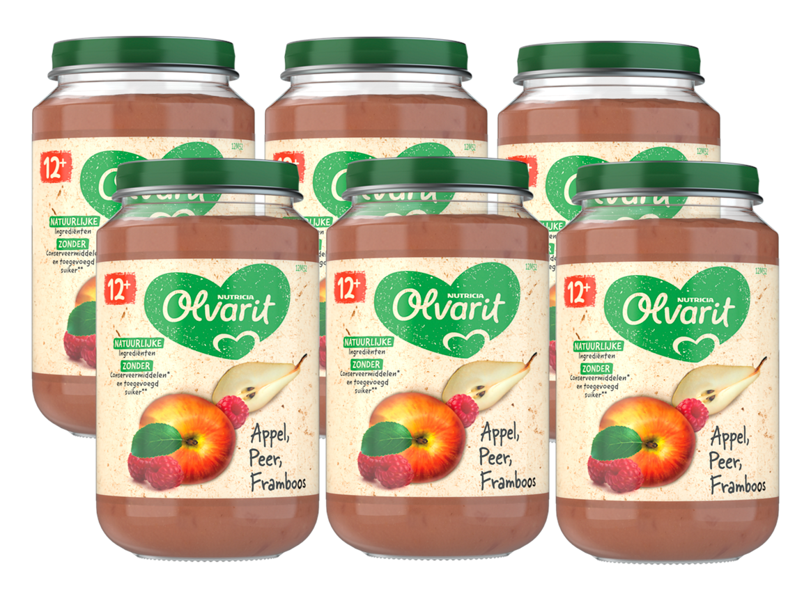 Olvarit 12m+ Appel Peer Framboos afbeelding