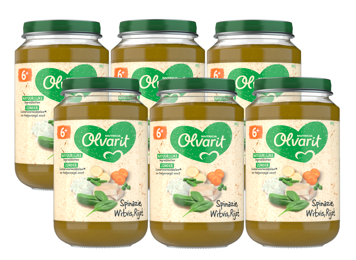 Olvarit 6m+ Spinazie Witvis Rijst afbeelding