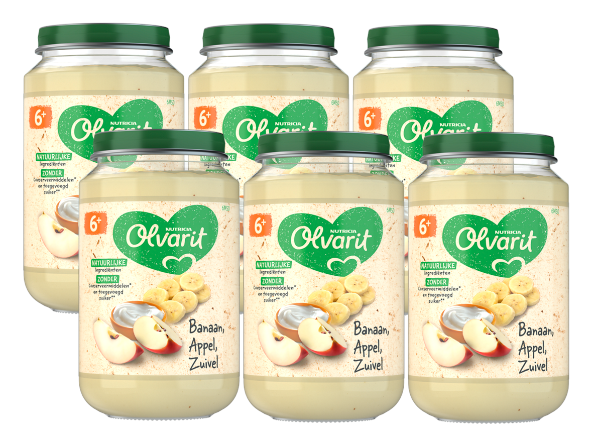 Olvarit 6m+ Banaan Appel Zuivel afbeelding