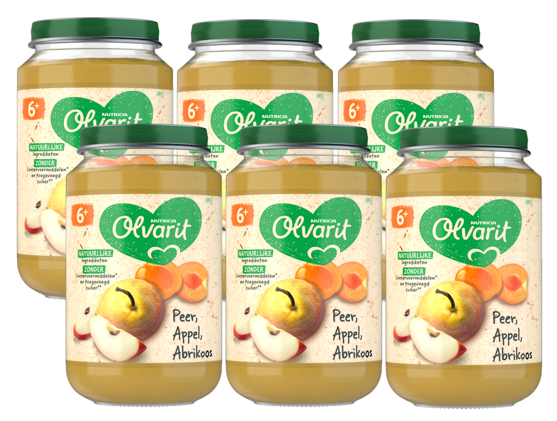 Olvarit 6m+ Peer Appel Abrikoos afbeelding