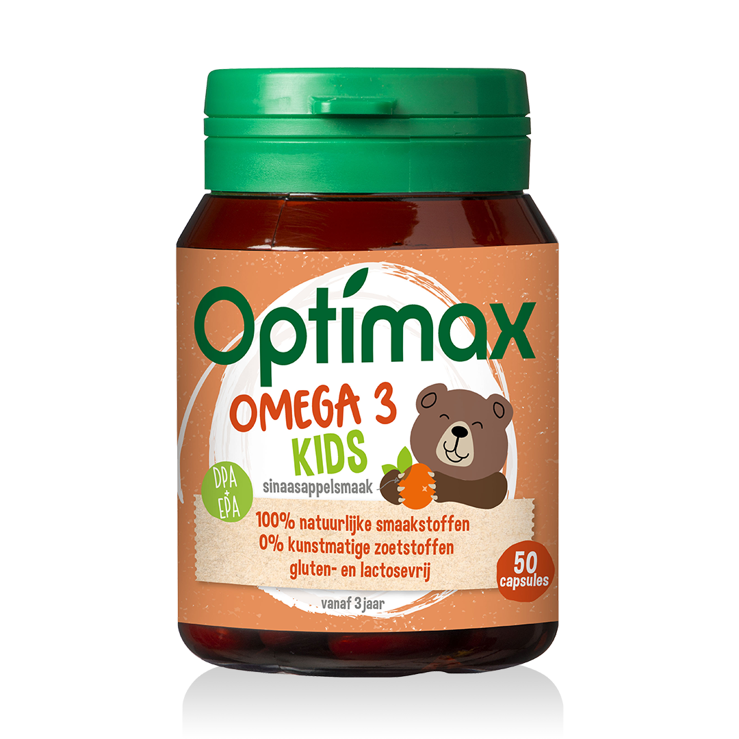 Afbeelding van Optimax Omega 3 Kids Kauwcapsules