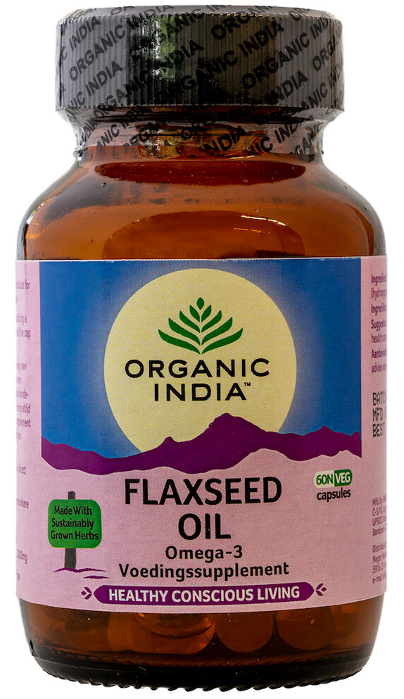 Afbeelding van Organic India Flaxseed Oil Vegicaps