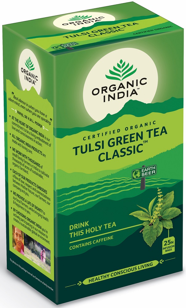 Organic India Thee Tulsi Green Tea Classic