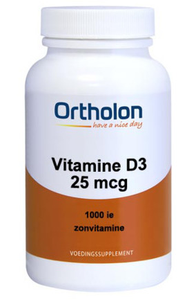 Ortholon Vitamine D3 25 mcg Softgels