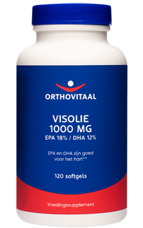 Afbeelding van Orthovitaal Visolie 1000mg EPA 18% / DHA 12% Softgels