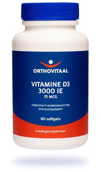 Orthovitaal Vitamine D3 3000 IE Softgels