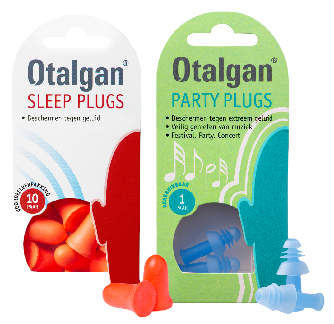 Otalgan Party Plugs Oordoppen Set - Sleep Plugs Oordopjes Voordeelpak en Party Plugs Oordopjes -