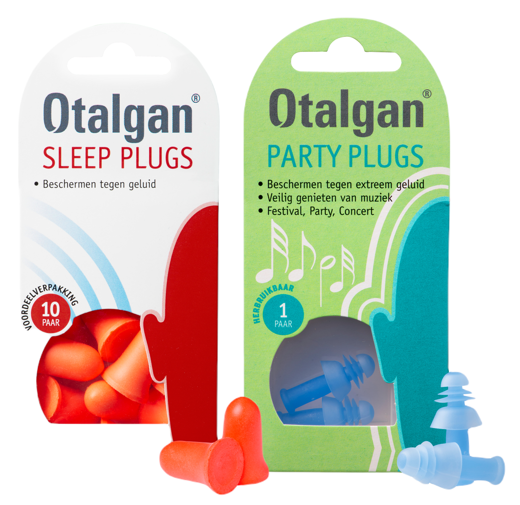 Image of Otalgan Party Plugs Oordoppen Set - Sleep Plugs Oordopjes Voordeelpak en Party Plugs Oordopjes -