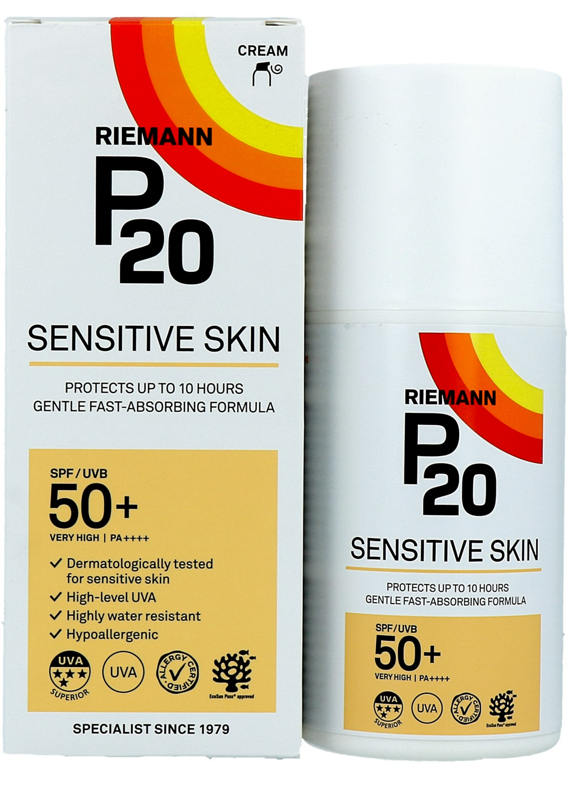 Image of P20 Zonnebrand Sensitive Skin SPF50+ 