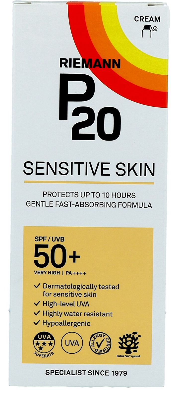 Image of P20 Zonnebrand Sensitive Skin SPF50+